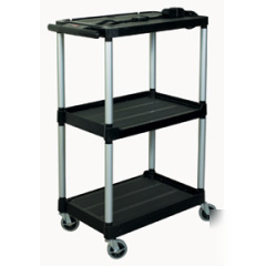 Rubbermaid 3 shelve audio visual cart 32 x 19 x 42