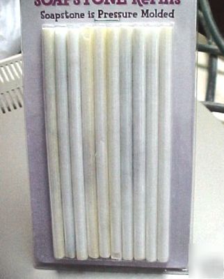 10 pc round soapstone holder marker refills f/welding