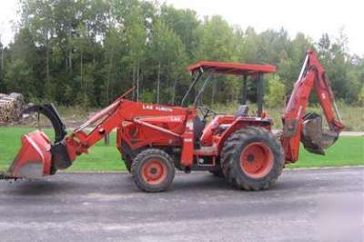 2002 kubota backhoe loader L48