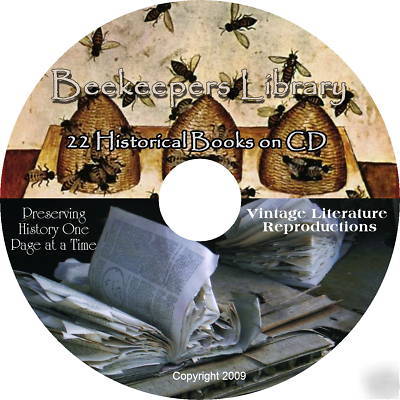 Beekeeping library - 22 vintage how to books on dvd