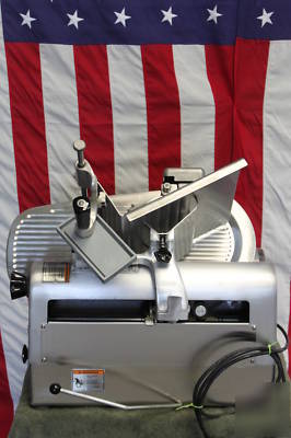 Hobart auto man slicer w sharp deli meat food cheese