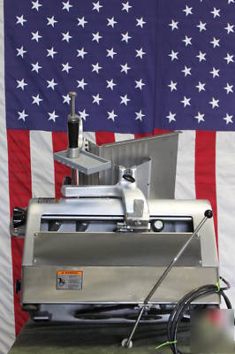 Hobart auto man slicer w sharp deli meat food cheese