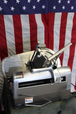 Hobart auto man slicer w sharp deli meat food cheese