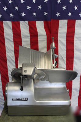 Hobart auto man slicer w sharp deli meat food cheese