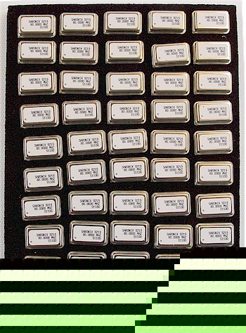 Lot of 50 saronix crystal oscillators 80 mhz++free ship