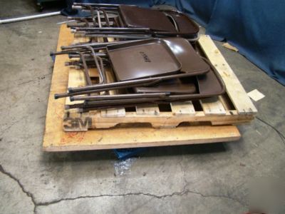 Lot of 8 miscellaneous folding chairs