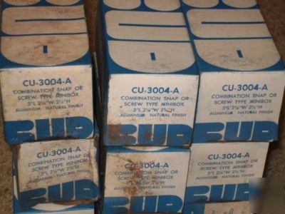 Nos bud aluminum project box cu-3004-a lot of 5