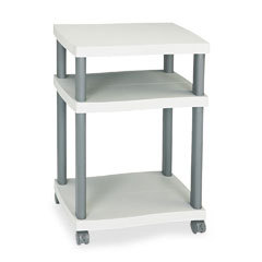 Safco wave design deskside mobile printer stand