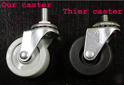 Swivel casters 2 inch studded - 24 pieces - ships free