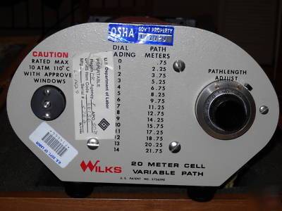  (2) wilks 20 meter gas cell variable path