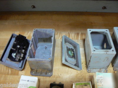 20PC lot ge CR104P pushbuttons lights & contact blocks 
