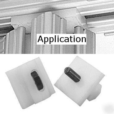 8020 t slot uhmw bifold hanger assembly 15 s 2051 n