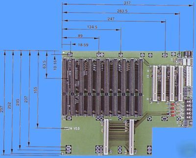 Ap-PSL14 14-slot pci / isa backplane V0.0