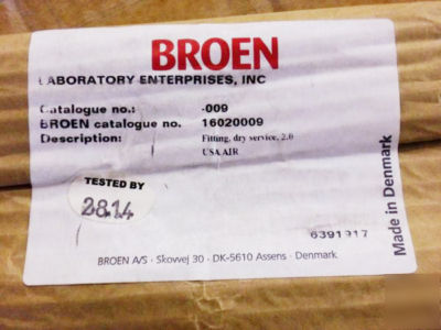 Broen service valve fitting - air - 16020009 boss