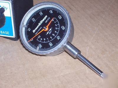 Browne sharpe 216 dial indicator and magnetic base used