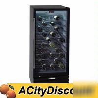 Commercial 120 bottle capacity wine cellar glass door