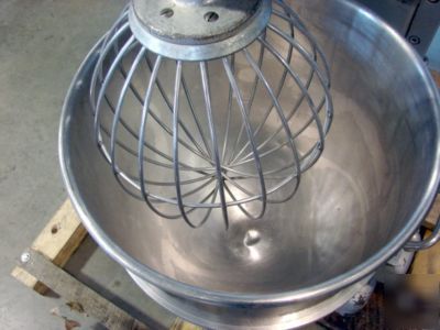 Hobart v-1401 140 qt mixer with bowl, dolly, and whip
