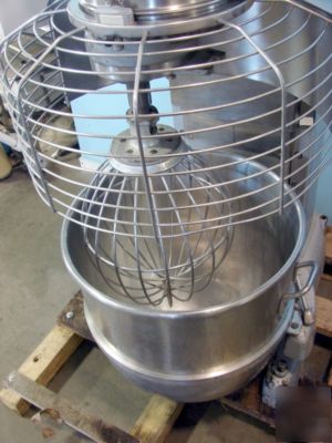Hobart v-1401 140 qt mixer with bowl, dolly, and whip