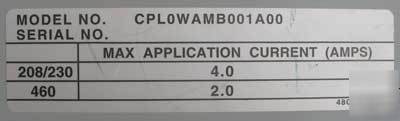 New cutler hammer motormaster-ii CPL0WAMB001A00 15A