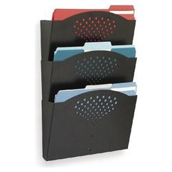 New safco 3172BL triple letter size steel wall fil...
