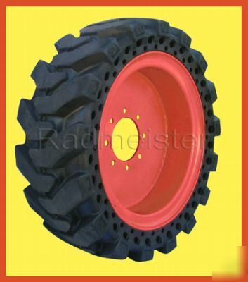 Set of 4 skid steer tires for bobcat, john deere, cat