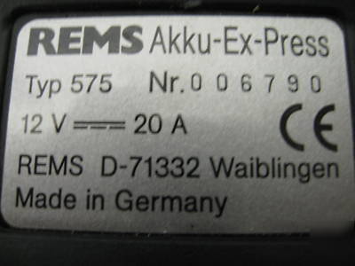 Wirsbo typ 575 12V pipe expander kit 3/4