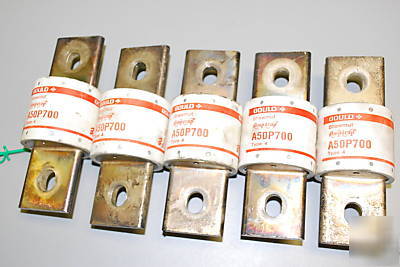 Gould shwmut fuse fuses lot of 275 pcs A50P700 700 amps