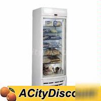 Fricon 17.3 cuft upright glass door freezer merchander