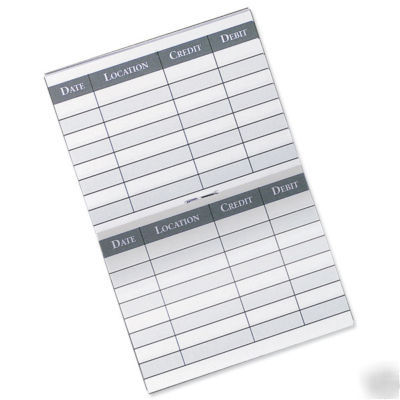 New 20 atm checkbook wallet debit card registers