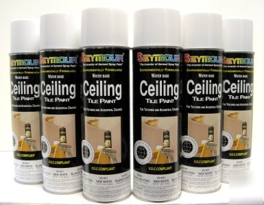 New 6PK 16OZ seymour white ceiling spray paint usa 