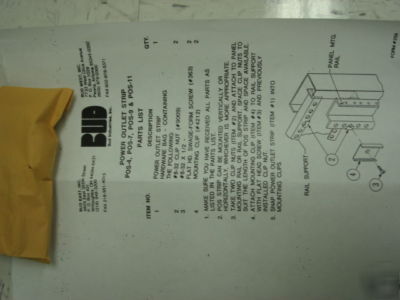 New bud pos-11 power strip 11 positions, 72