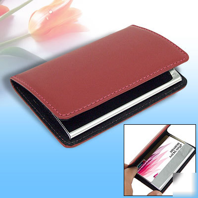 New crimson business name card credit card holder case