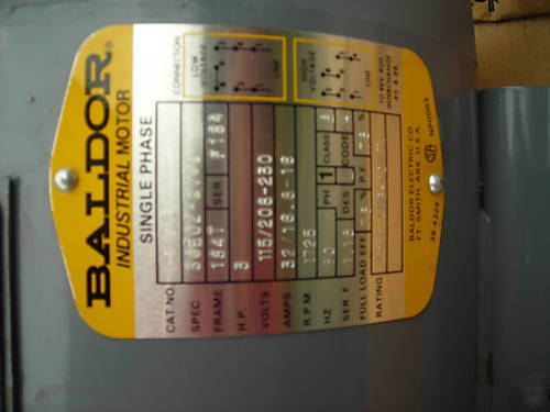 New gast oilless compressor 3 hp motor aaba, 3040-P119G