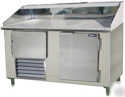 New leader dough retarder pizza table w/marble top 60