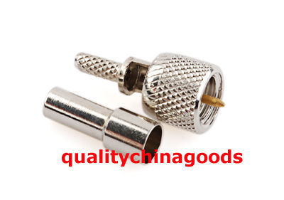 Rp-smc male crimp striaght connector for RG178 
