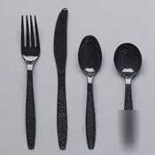 SweetheartÂ® guildwareÂ® bulk teaspoon - black - GDR7TS