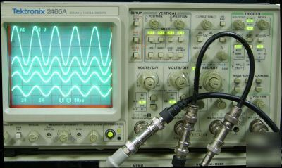 Tektronix 2465A 350 mhz 4-channel scope, nist-certified