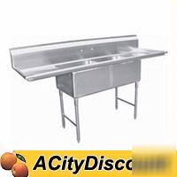 2 compartment sink 18X18 w/ 18