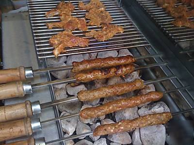 2 foot char grill for seekh kebab burger lambchop fish