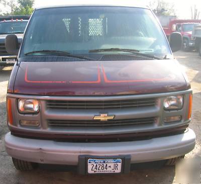 2000 chevy express 3500 cargo work moving van truck