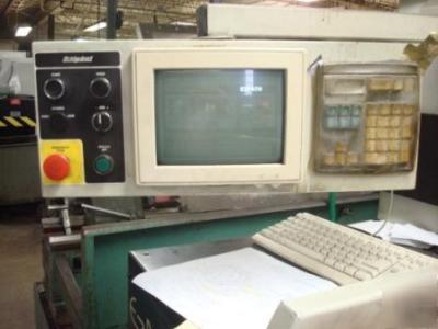 Cnc lathe.1996 bridgeport romi e-z path ii flatbed lath