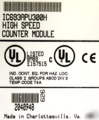 Ge fanuc series 90-30 IC693APU300 high speed counter