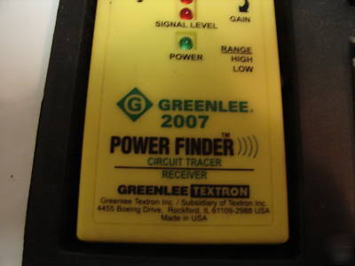 Greenlee 2007 power circuit finder complete