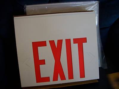 Hubbell model X2B comm. exit electric sign and battery