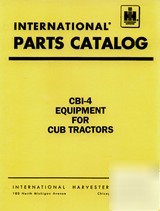 Ih cub lo-boy 154 184 185 284 part catalog cbi-4 manual