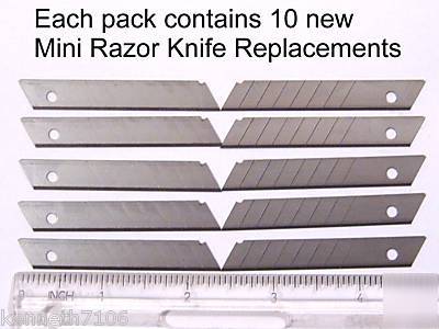 Lot 120 mini razor knife blades cutter knife refills nw