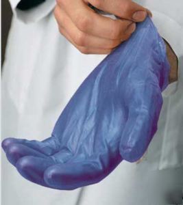 1000 blue vinyl disposable gloves powdered,size xl