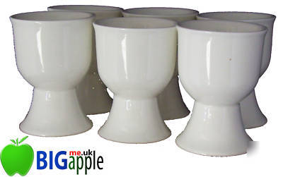 Ceramic egg cups - ideal for catering and b & b x 6