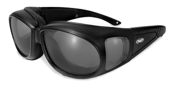 Outfitter smoke safety glasses fits over most glasses