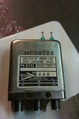 Tektronix rf-sma relay 0 TO18GHZ 15VDC latching nos 
